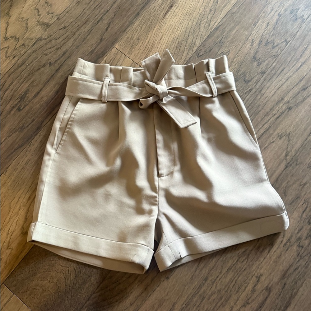 Anine Bing Kinsley Paperbag Waist Shorts - Picture 2 of 9